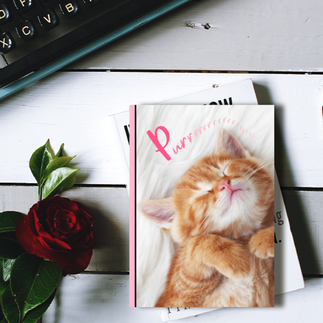 Cozy Kitty: A Lined Journal with Affirmations